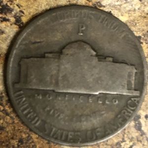 1945-P Jefferson Wartime Nickel